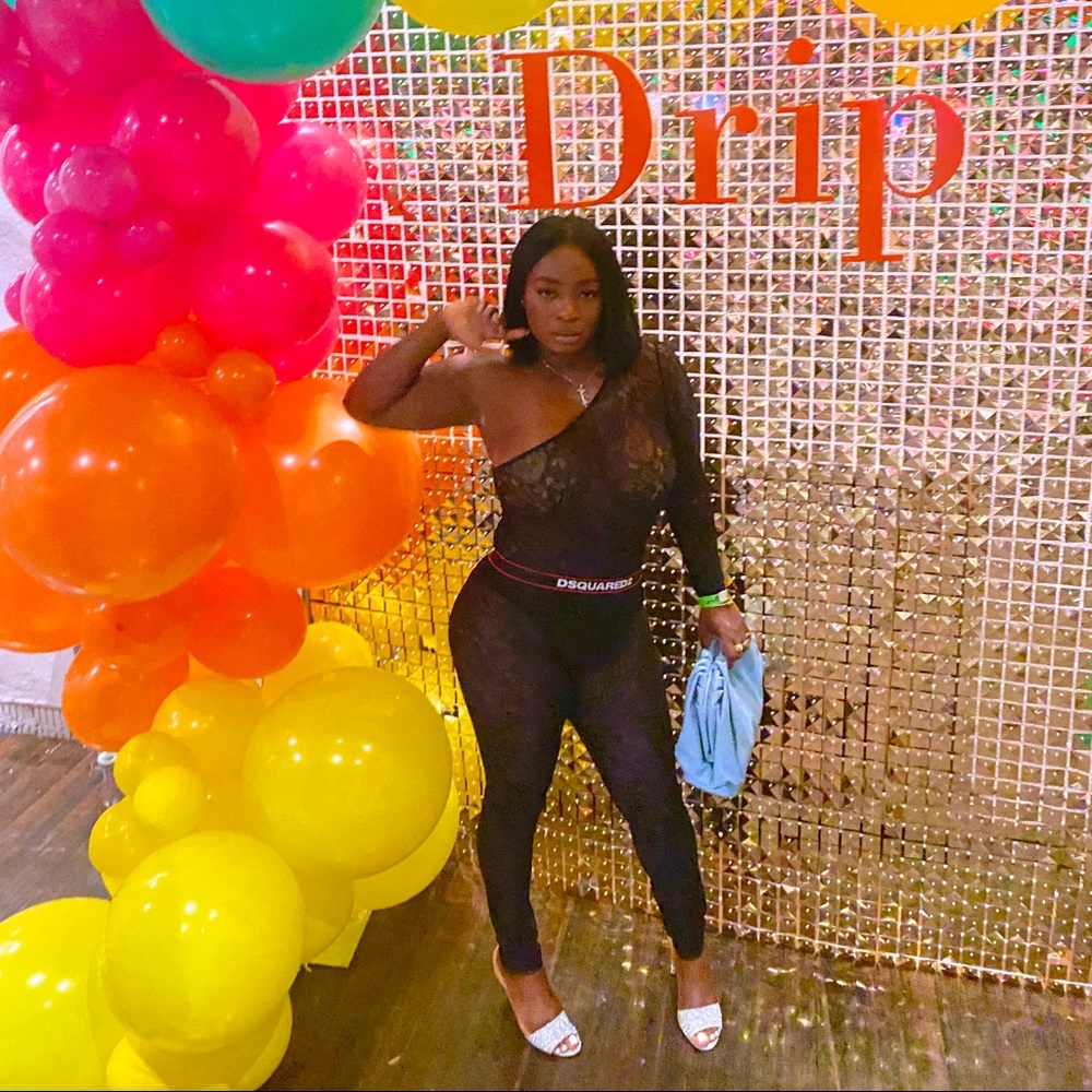 Dsquared2 Black Lace Leggings